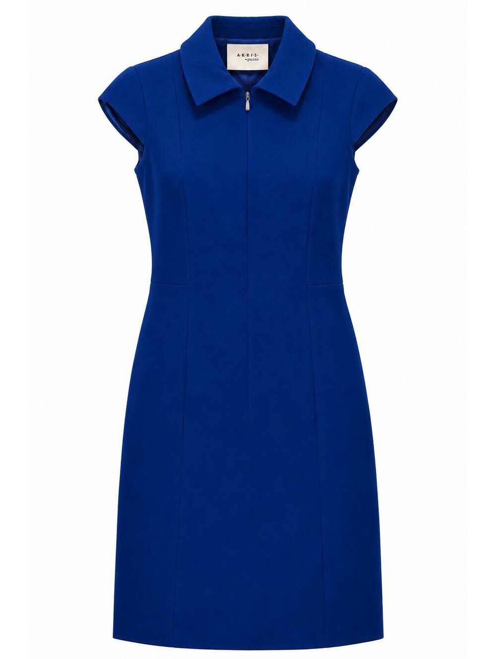 Akris Punto Cobalt Blue Collared Sheath Dress